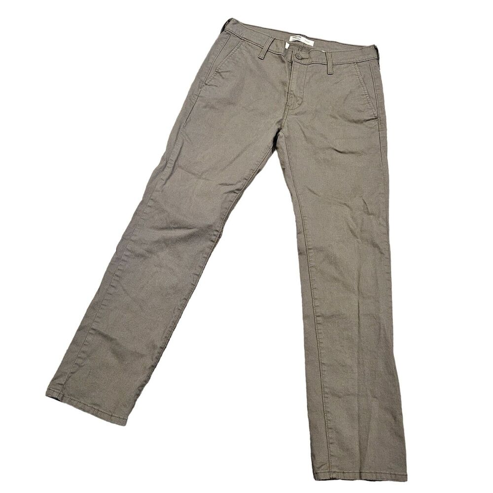 Levi Strauss Signature Men's Straight Leg Chinos Gray/Green Size 32X32